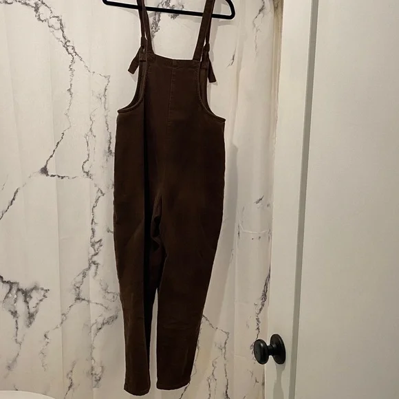 Lucy & Yak Brown Corduroy Overalls/Dungarees - Picture 5 of 14